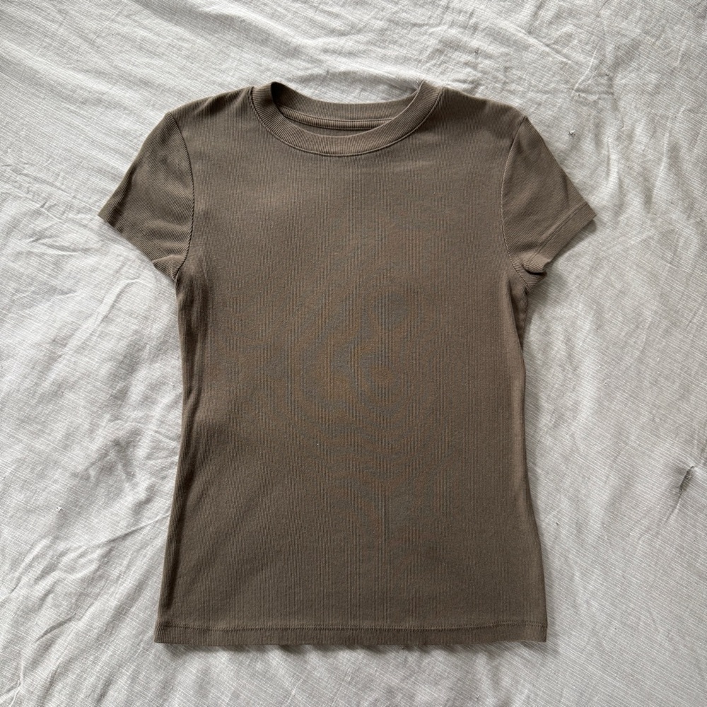 Brown Short Sleeve Top